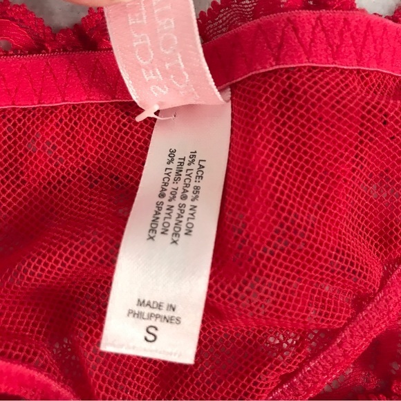 $50 if bundled Victoria’s Secret Lace Garter Thong Skirt Deadstock Small‎ Red - Picture 5 of 10
